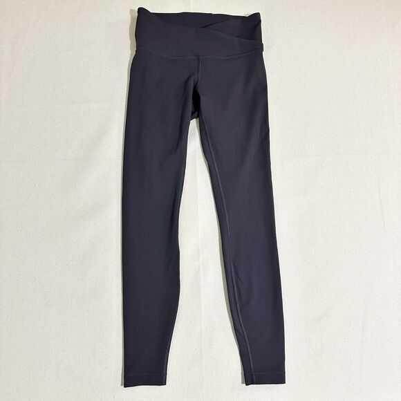 LULULEMON SIZE 6 ALWAYS ON HIGH RISE TIGHTS 28"  PURPLE - Picture 1 of 11